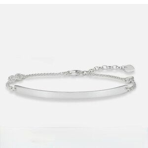 New Genuine Thomas Sabo sterling silver CZ Infinity Heart Lovebridge Bracelet